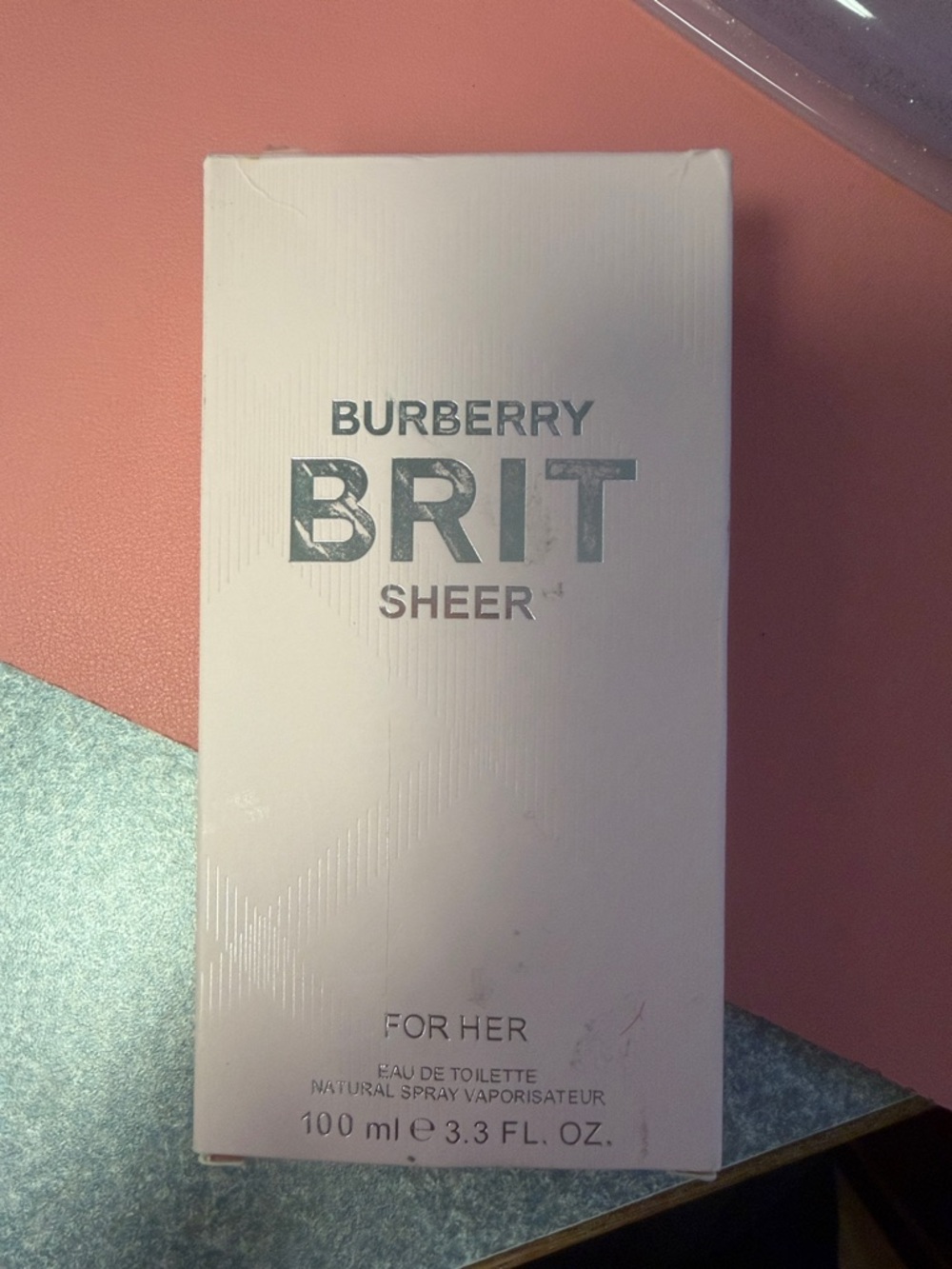 Burberry BRIT Sheer Eau de Toilette - Pale Pink & Silver Accents